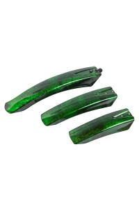 Крылья велосипедные пластиковые МТВ с рисунком (Тайвань) 3301-RLB Green.