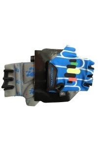 Перчатки детские открытые  Benotto LCL-K6589 (Blue/Grey)