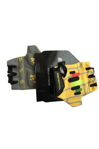 Перчатки детские открытые  Benotto LCL-K6589 (Yellow/Grey)