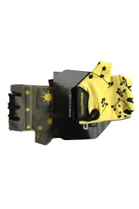 Перчатки детские открытые  Benotto LCL-K6596(Yellow/Grey)