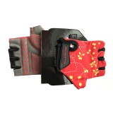 Рукавички дитячі відкриті  Benotto LCL-K6596(Red/Grey)