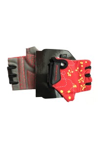 Перчатки детские открытые  Benotto LCL-K6596(Red/Grey)