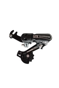 Переключатель задний, Shimano Tourney RD-TY21, 6 скоростей (крюк)